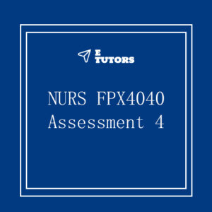 NURS FPX 4040 Assessment 4 Informatics And Nursing Sensitive Quality Indicators