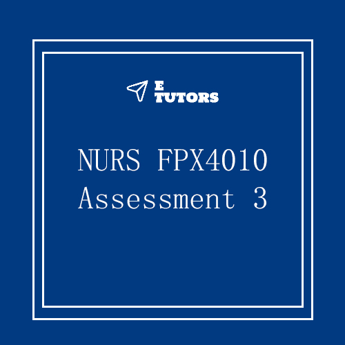 NURS FPX 4010 Assessment 3 Interdisciplinary Plan Proposal ​