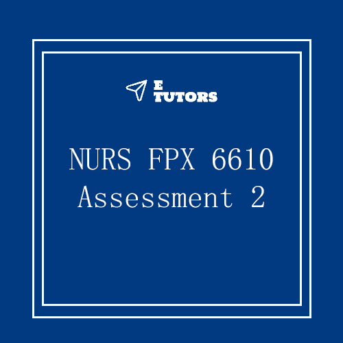 NURS FPX 6610 Assessment 2 Patient Care Plan